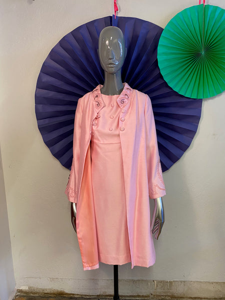 1960s Dress & Coat Set, M