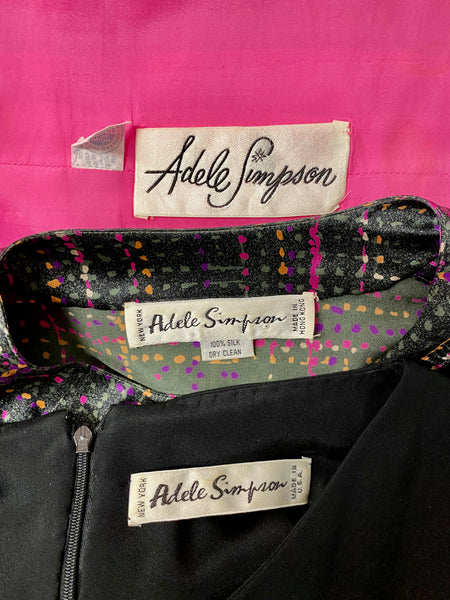 Adele Simpson 1960s Dress, S