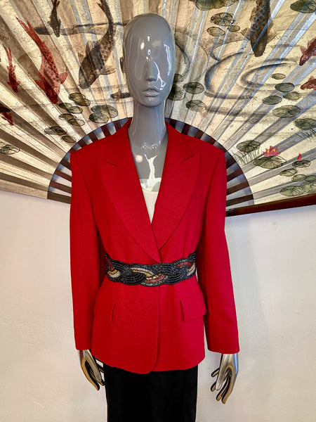 Alfred Sung Single Breasted Blazer, M / L