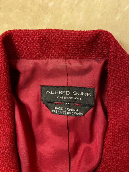 Alfred Sung Single Breasted Blazer, M / L