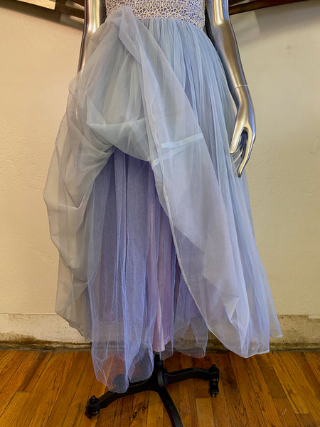 1950s Tulle Prom Dress, XS / S