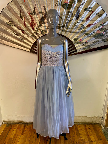 1950s Tulle Prom Dress, XS / S