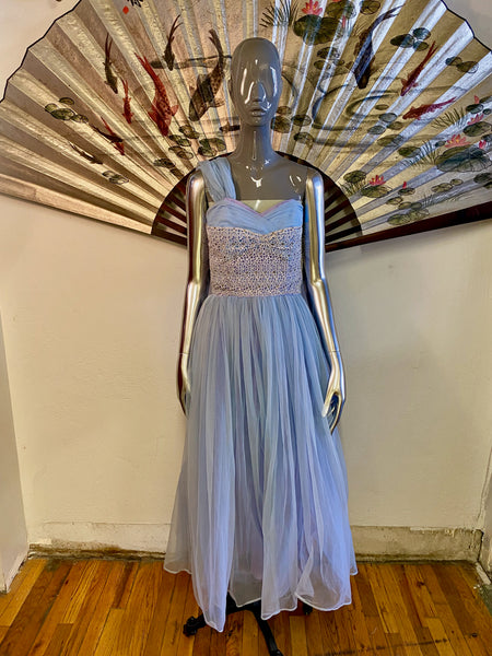 1950s Tulle Prom Dress, XS / S