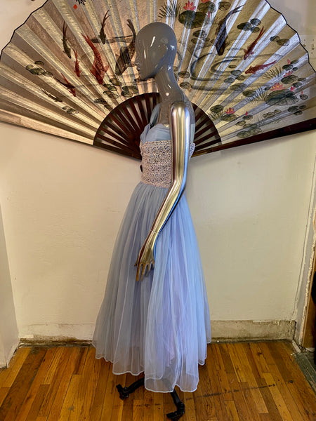 1950s Tulle Prom Dress, XS / S
