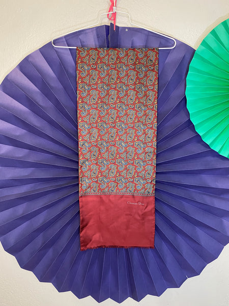 Christian Dior Silk / Wool Scarf, Unisex