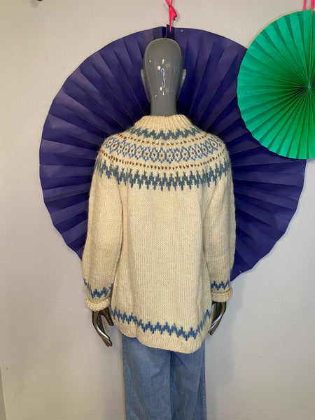 Hand Knit Icelandic Sweater, S / M