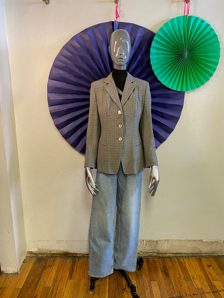 Donna Karan Fitted Blazer, S