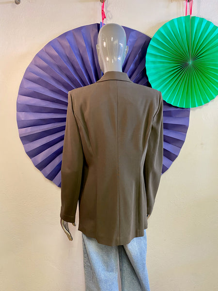 Donna Karan Khaki Blazer, M