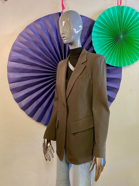 Donna Karan Khaki Blazer, M