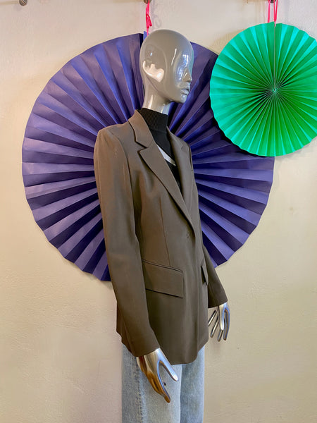 Donna Karan Khaki Blazer, M