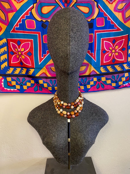 Stone & Pearl Mix Necklace