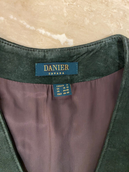 Suede Vest & Skirt Set, M