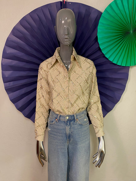 1970s Dagger Collar Shirt, XS