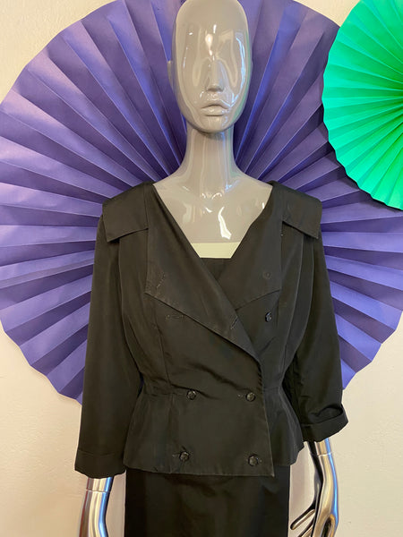 1950s Dress & Jacket Set, L / XL