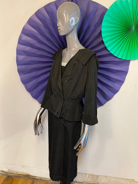 1950s Dress & Jacket Set, L / XL