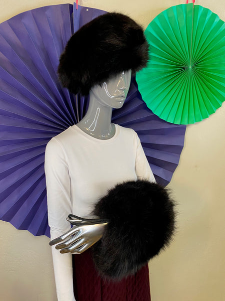 Mink Hat & Muff Set