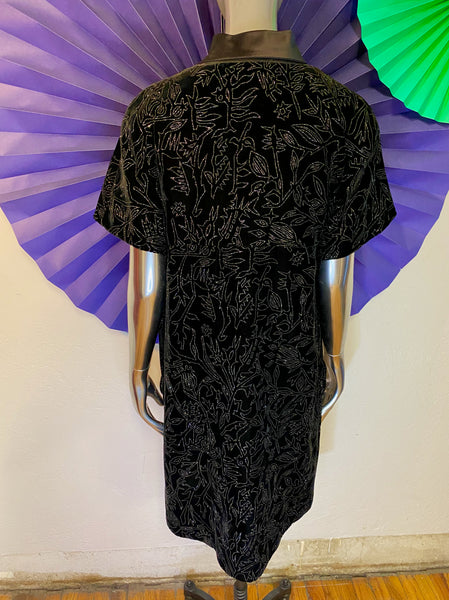 Karl Lagerfeld Paris Velvet Dress, L