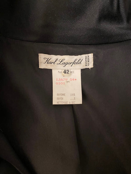 Karl Lagerfeld Paris Velvet Dress, L
