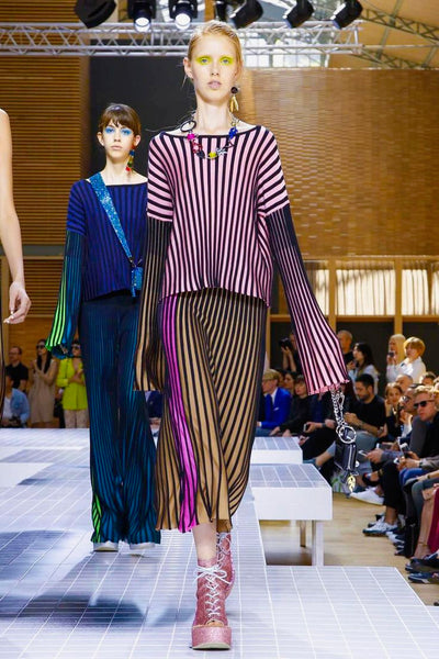 Kenzo Runway Vertical Stripe Sweater, S