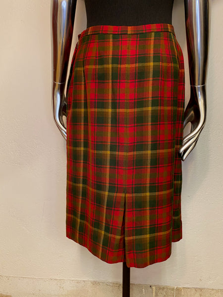 Highland Queen Maple Leaf Tartan Skirt, S