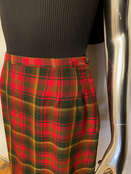Highland Queen Maple Leaf Tartan Skirt, S