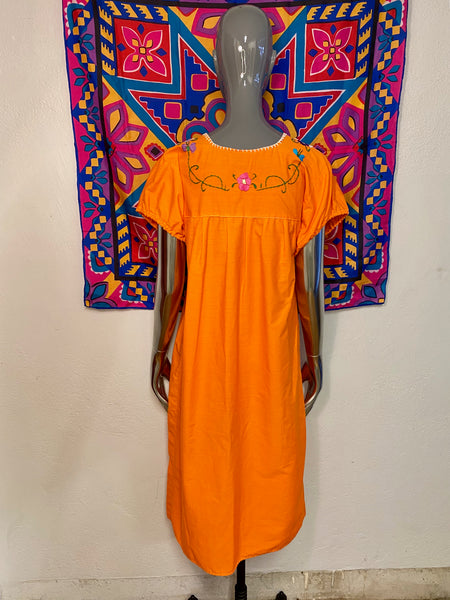 Mexican Hand Embroidered Dress, S