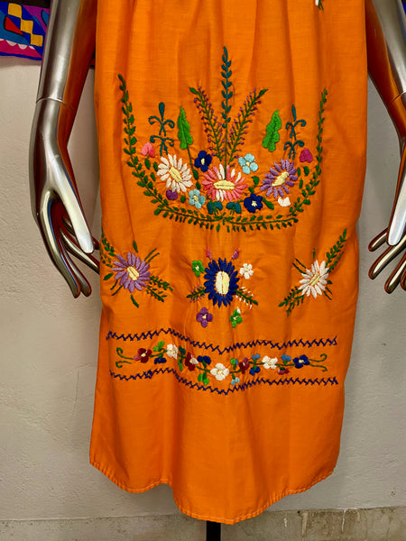 Mexican Hand Embroidered Dress, S