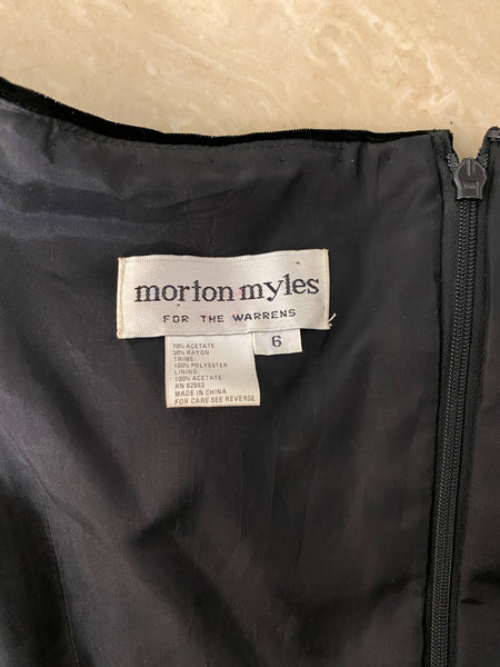 Velvet Off-the-Shoulder Gown, M