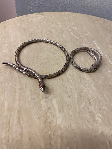 Snake Coil Necklace & Bracelet Set