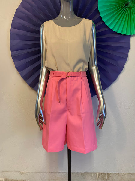 Pleat Front Shorts, L