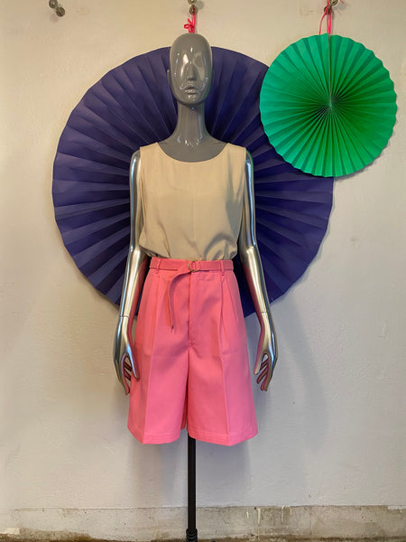 Pleat Front Shorts, L