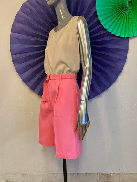 Pleat Front Shorts, L