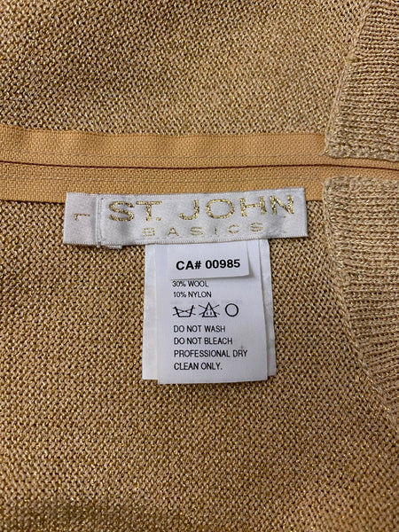 Vintage St John Gold Knit Tee, L