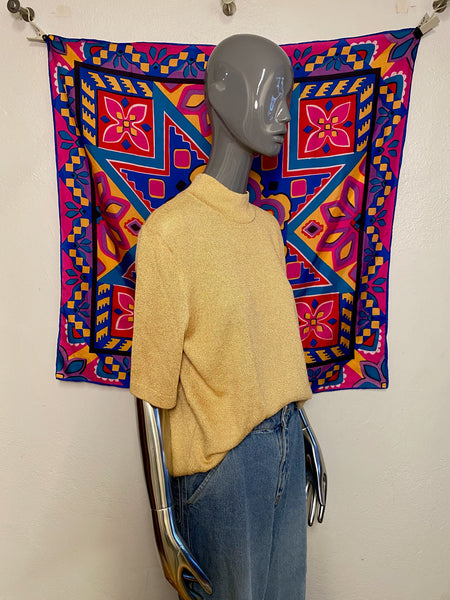 Vintage St John Gold Knit Tee, L