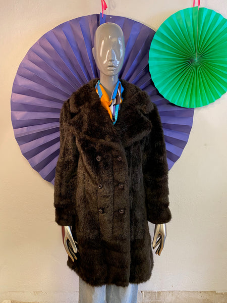 Faux Fur Coat, XS / S
