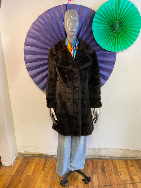 Faux Fur Coat, XS / S