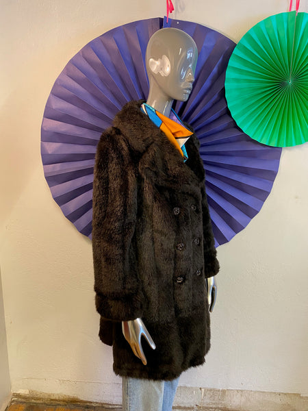Faux Fur Coat, XS / S