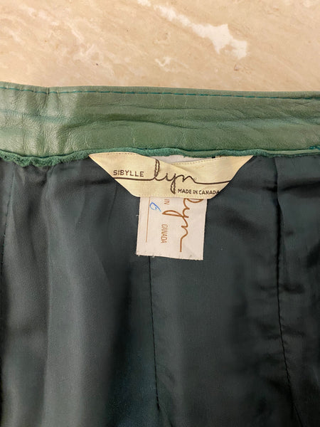 Leather Pencil Skirt, S