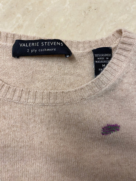Valerie Stevens Cashmere Sweater, M