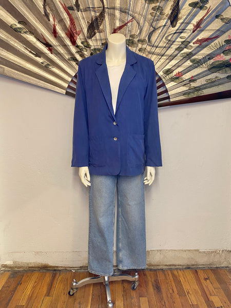 Silk Blazer, L