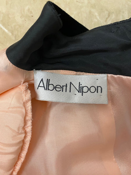 Pink Dress w/ Velvet Trim, M