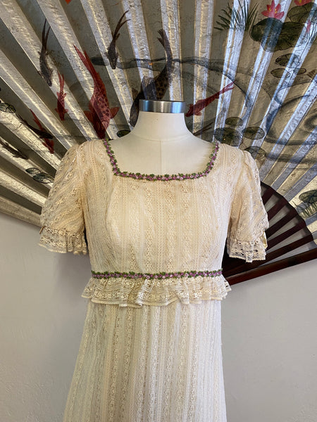 Bohemian Lace Maxi Dress, XS / S