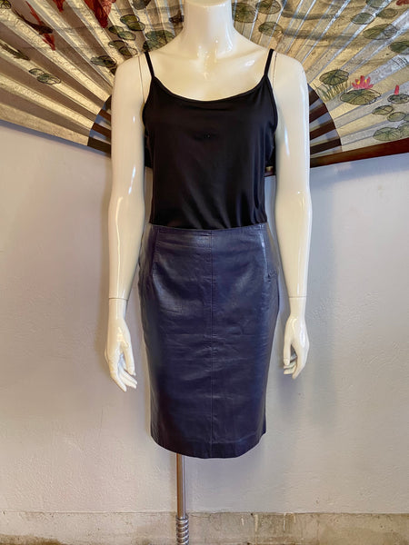 Costume National Leather Skirt, S