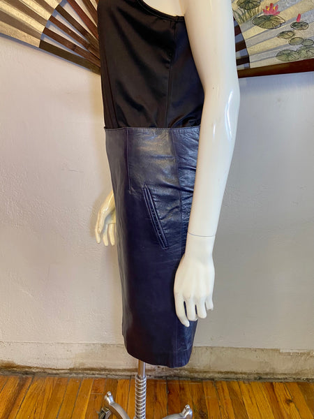 Costume National Leather Skirt, S