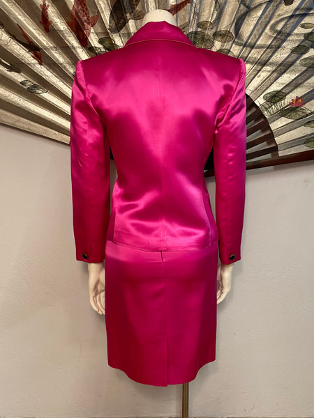 DVF Satin Skirt Suit, XS