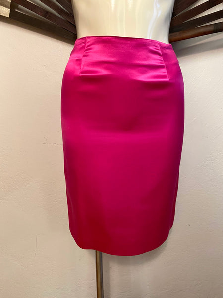 DVF Satin Skirt Suit, XS