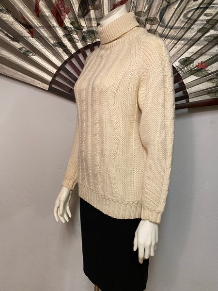 Wool Turtleneck Sweater, S / M