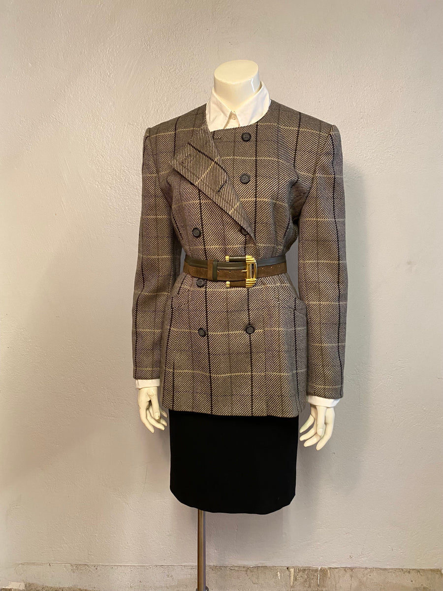 Laurel Escada Jacket Blazer, Embroidered Black Gold Buttons, Heart Blazer  Jacket, Large Size -  Canada
