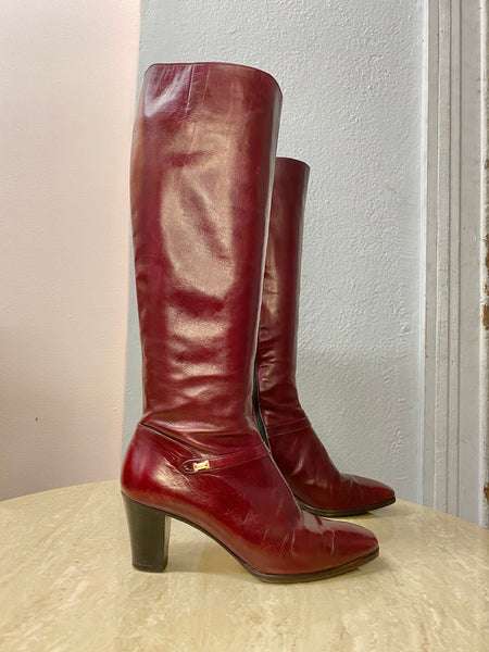 Salvatore Ferragamo Knee High Boots, 5 1/2