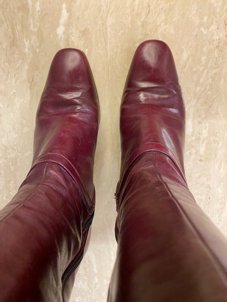 Salvatore Ferragamo Knee High Boots, 5 1/2